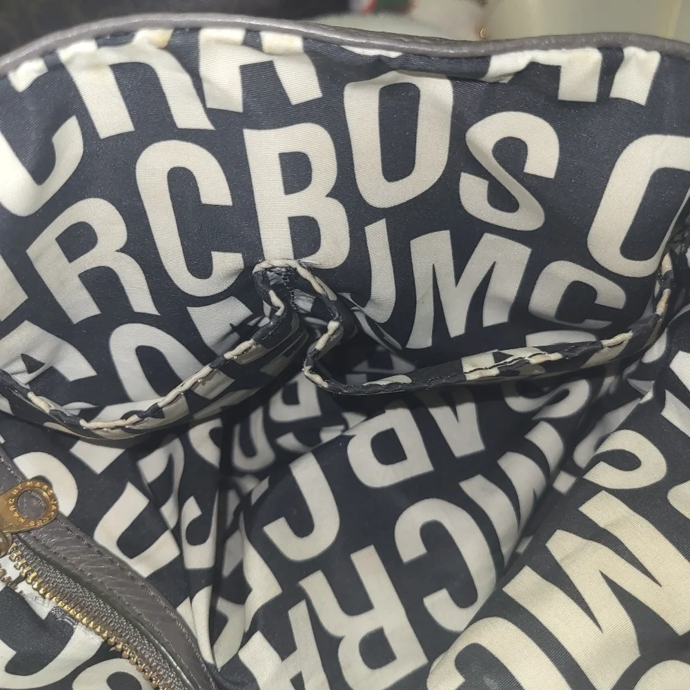 Marc By Marc Jacobs Gray Leather Shoulder Bag with Slouchy Design - Picture 9 of 16